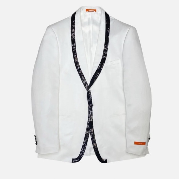 TALLIA Suits & Blazers Tallia Mens Sequin Trim Blazer Suit Jacket Poshmark